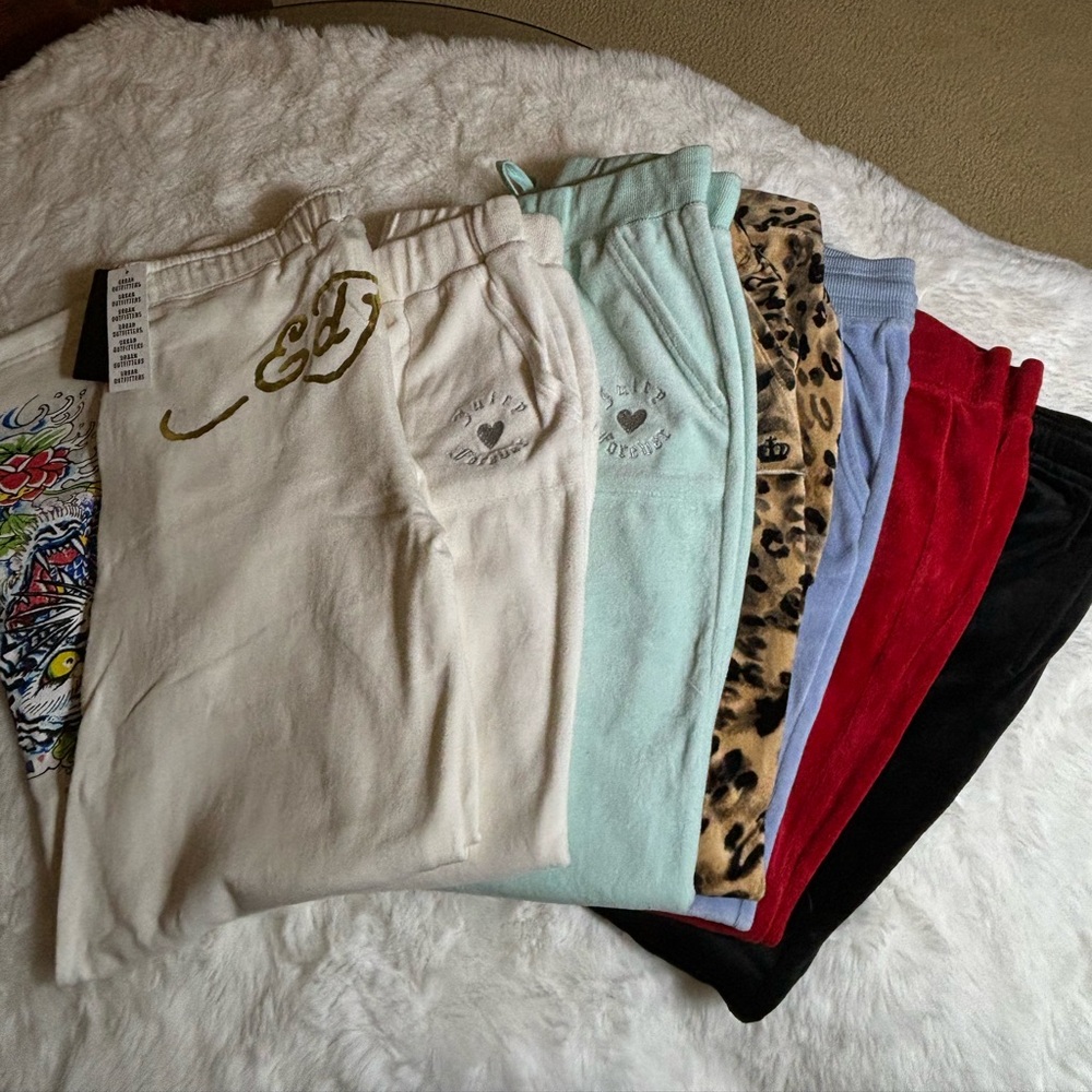 y2k pants bundle sizes - large/xlarge! Juicy Couture, Ed Hardy and more!